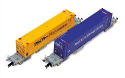 Arnold HN9760 - TT 2-tlg. Set 4-achs. Containertragwagen,...