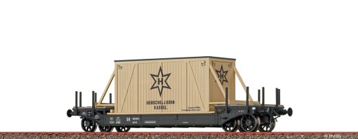 Brawa 47914 - H0 Tiefladewagen &quot;Henschel &amp; Sohn&quot; SSt01 DB Ep. III