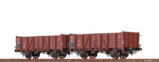 Brawa 48450 - H0 Offene G&uuml;terwagen Om21 DB, 2er-Set Ep. III