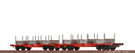 Brawa 51141 - H0 Drehgestellflachwagen Sggrrs &Ouml;BB Ep. VI