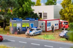 Faller 180338 - H0 B&uuml;rocontainer Polizei und DRK Ep.:VI