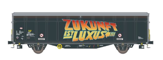 Hobbytrain H45104 - H0 Schiebewandwagen Hbbillns SBB, Ep.VI, Graffiti-Serie (2)