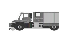 Hobbytrain H32303 - N Zweiwege Unimog U423 Feuerwehr,...