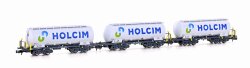 Hobbytrain H23492 - N 3er Set Zementsilowagen Uacs...