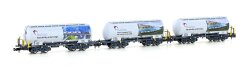 Hobbytrain H23493 - N 3er Set Zementsilowagen Uacs...