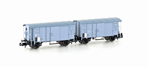 Hobbytrain H24204 - N 2er Set gedeckte G&uuml;terwagen K2 SBB, EP.II