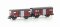 Hobbytrain H24254 - N 2er Set gedeckte G&uuml;terwagen K2 + K3 BLS, EP.IV