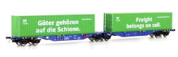 MEHANO 28398 - H0 Containerwagen Sggmrss90 Ermewa, Ep.VI,...