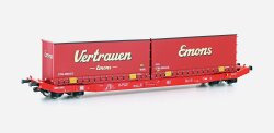 MEHANO 28410 - H0 Containerwagen Sgkkms 698 DB Cargo,...