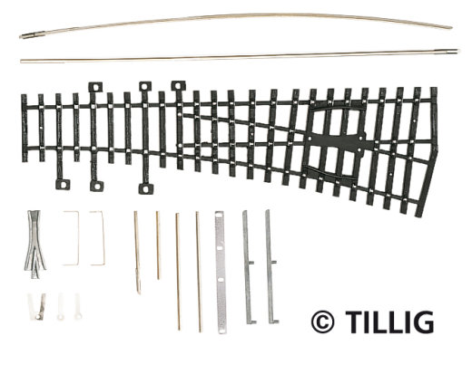 Tillig 82431 -Weiche rechts 15&deg; BS