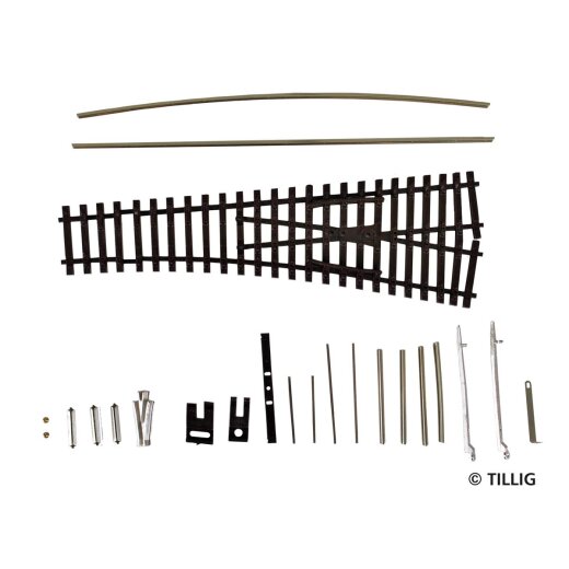 Tillig 83433 - EW1 15&deg; rechts Bausatz