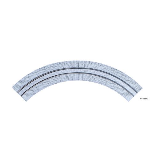 Tillig 87261 -Tramgl. R204 90&deg;(1-sp) Pflast