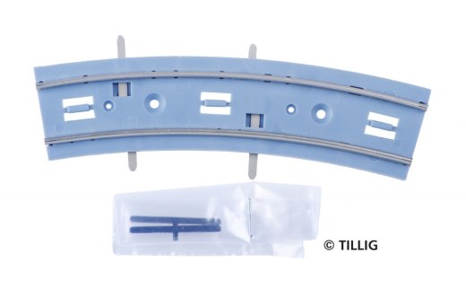 Tillig 87297 -Tramgleisst&uuml;ck geb. R204 25&deg;