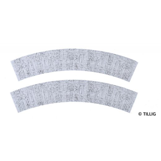 Tillig 87406 -Bdfl. Parallelbg. 45&deg; Pflast.