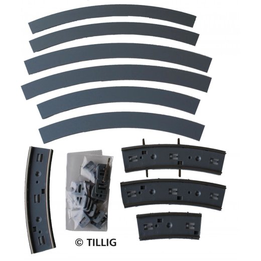 Tillig 87762 -Tramgl. R204 90&deg;(1-sp) Asphal