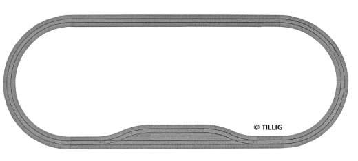 Tillig 87992 -Gleisset mit Ausweiche Pflast