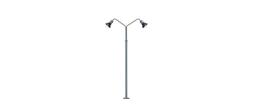 Brawa 84055 - H0 Bogenleuchte, 2-fach, Stecksockel mit LED Ep.