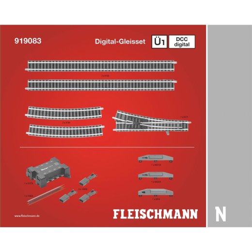 Fleischmann 919083 - N Digi Gleisset &Uuml;1D