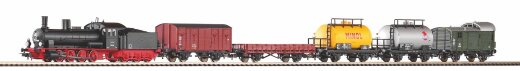 Piko 57123 - H0 S-Set G&uuml;terzug Dampflok G7 + 5 Wg. A-Gleis &amp; B III