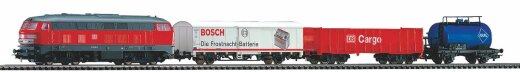 Piko 57154 - H0 S-Set DB Cargo: BR 218 + G&uuml;terwgn. A-Gleis &amp; B V