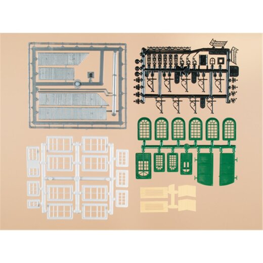 Auhagen 48551 - H0TT Bastelset f&uuml;r Industriegeb&auml;ude