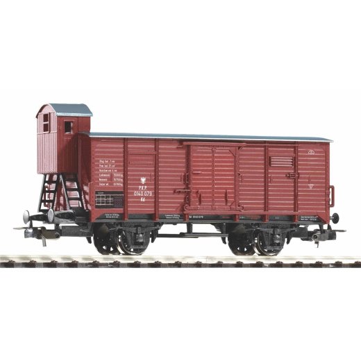 Piko H0 58927 - Ged. G&uuml;terwagen G02 PKP III m. Bh.