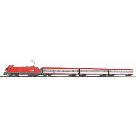 Piko 97947 - H0 S-Set Personenzug Taurus &Ouml;BB + 3 IC Perswg. A-Gleis &amp; B V