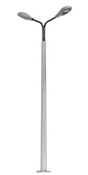 Busch 4158 - Betonmast mit 2 Lampen H0