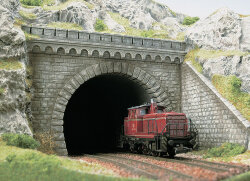 Busch 7023 - Tunnelportal 2-gl H0