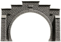 Noch 58052 - H0 Tunnel-Portal 2-gleisig, 21 x 14 cm