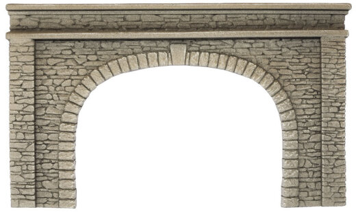 Noch 58062 - H0 Tunnel-Portal 2-gleisig, 22 x 13 cm