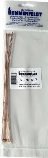 Sommerfeldt 417 - N Fahrdraht verkupfert 0,5 x 200 mm