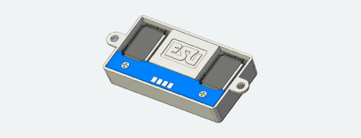 ESU 50345 - Lautsprecher 22mm x 42mm x 8.0mm, rechteckig, 4 Ohm, Bassreflex